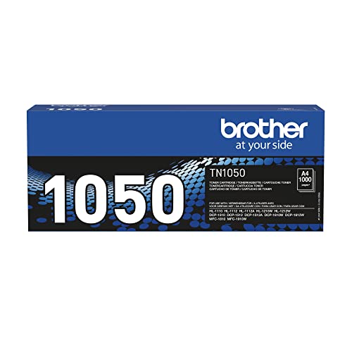 BROTHER TN-1050 Toner Cartridge, Black, Single Pack, Standard Yield, Includes 1 x Toner Cartridge, Genuine Supplies